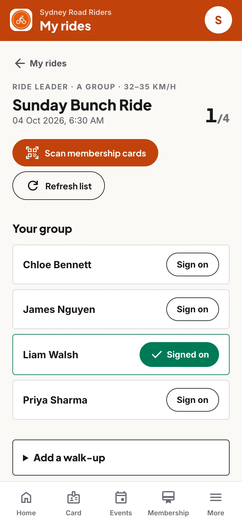 Signed on before the bunch rolls out