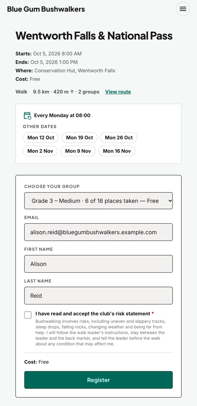 A website that keeps itself current