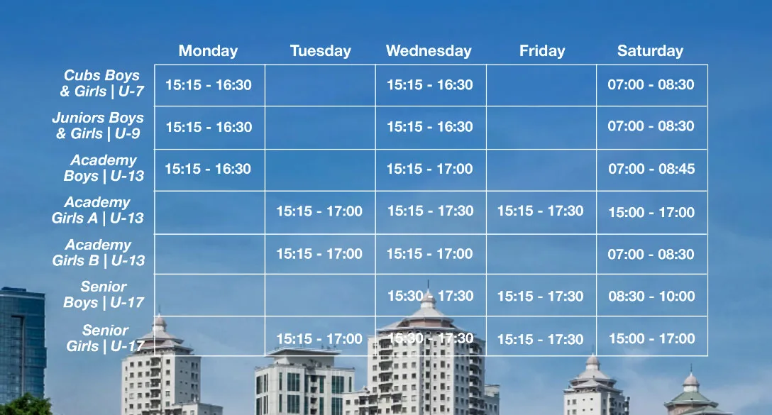 Jadwal Latihan